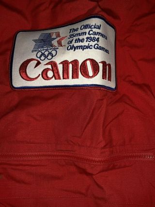 Photographers Vest 1984 LA Olympics Cannon Cameras 5