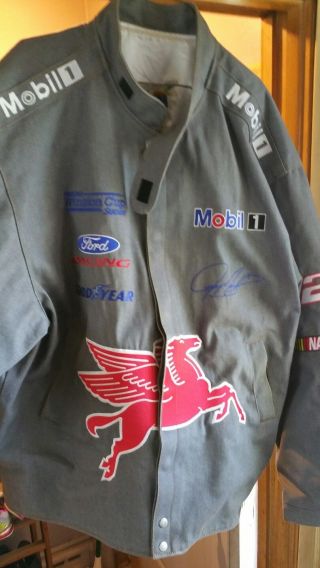 Jeremy Mayfield jacket.  NASCAR.  Mobil 1.  Jeff hamilton.  3xl 3