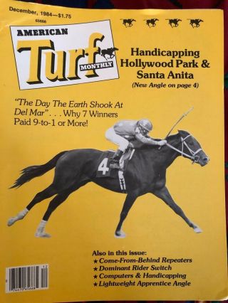 1984 American Turf Monthly 12 Issues