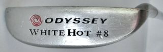Odyssey White Hot 8 Flange Putter Steel Urethane Insert 34 " Golf Club W/ Cover