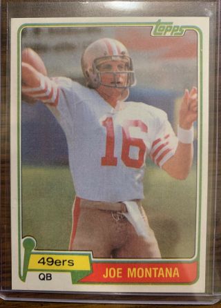 1981 Topps 216 Joe Montana 49ers Rc Rookie Card San Francisco 49ers