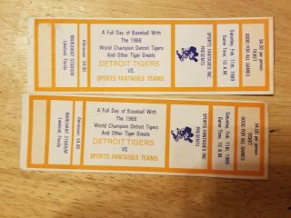 1968 Detroit Tigers vs.  Sports Fantasies Full Ticket Marchant Stadium 2