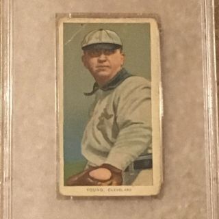1909 - 11 T206 Cy Young,  GLOVE SHOWS PSA 2 2