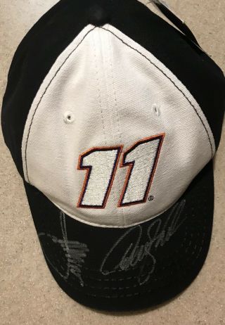 Denny Hamlin And Joe Gibbs Signed Hat,  Still Has Taggs.