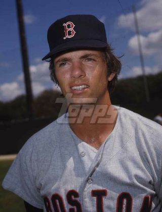 1973 Topps Baseball Color Negative.  Bill Lee Red Sox