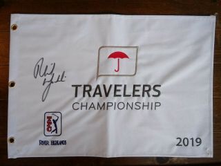 2019 Travelers Championship - Phil Mickelson Signed Course Pin Flag 3