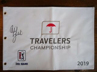 2019 Travelers Championship - Phil Mickelson Signed Course Pin Flag 2
