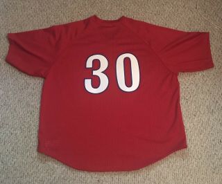 MLB Mitchell And Ness Montreal Expos Tim Raines Red BP Jersey Size 56 3XL 2