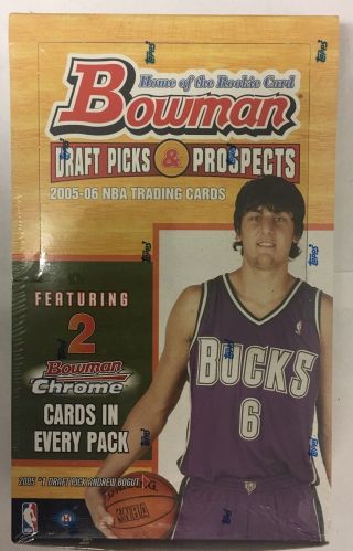 2005 - 06 Bowman Draft Picks And Prospects Basketball Factory Hobby Box