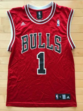 Derrick Rose Chicago Bulls Adidas Nba Basketball Jersey Mens Sz Small Euc