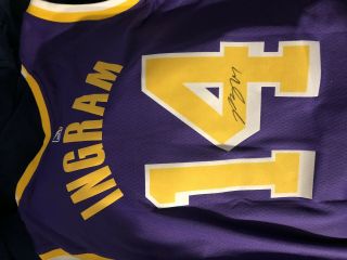 Brandon Ingram & Kyle Kuzma Los Angeles Lakers Autograph Swingman Nike Jerseys