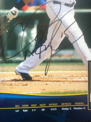 2008 Tampa Bay Rays Yearbook Program - - Cliff Floyd Autographed 4