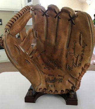 Reggie Jackson Rawlings Usa Km8 Vintage Baseball Glove