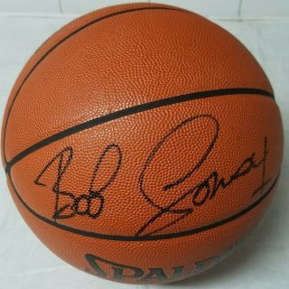 Bob Cousy Signed Official Spalding Nba Game Basketball (boston Celtics,  Hof)