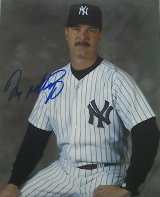 Don Mattingly Signed Autographed 8x10 Photo - Ny Yankees - Mlb - Hof - W/coa