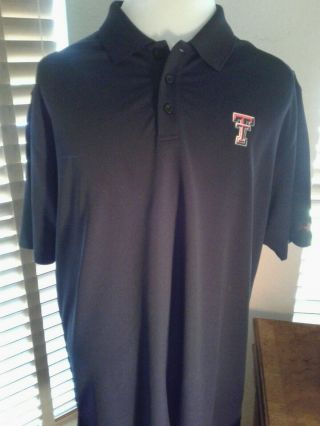 Under Armour Texas Tech Red Raiders Golf Polo Shirt Size Xl P10154