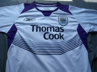 Reebok Authentic 2004 - 05 Manchester City Away Football Soccer Jersey Size S