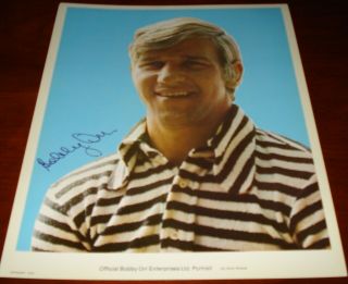Bobby Orr Vintage Photo 8 - 1/2 X 11 Inch,  Dated 1970 - 48 Years Old.