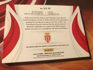 2018 - 19 Immaculate Soccer Cleats Falcao / Cesc Fabregas Match Worn 7/7 2