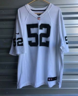 Khalil Mack 52 Nfl Raiders Football Nike On Field Jersey Size Xxl