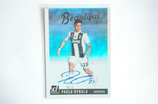 2018 - 19 Donruss Soccer Paulo Dybala The Game Auto Juventus