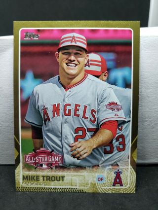 2015 Topps Update Series Mike Trout Gold Parallel 