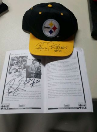 Rocky Bleier Autographed Cap And Program