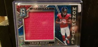 Calvin Ridley 2018 Panini Spectra Monumental Patch Jersey /99 Falcons