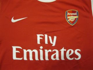 SIGNED Arsenal London 4 Fabregas 2010/2011 home Sz M Nike shirt soccer jersey 2