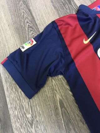 2014 - 2015 Nike FC Barcelona Lionel Messi Home Jersey Shirt Maglia Kit Argentina 7