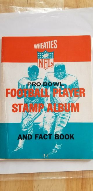 Nfl Pro Bowl Football Stamp Album And Fact Book By Wheaties 1964.