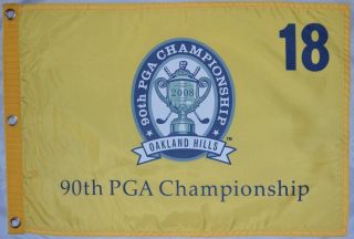 2008 Official Pga Championship (oakland Hills) Golf Flag