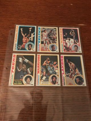 1978 - 79 Topps NBA Complete Card Set 1 - 132 Ft.  Maravich,  Kareem,  Dr J 3