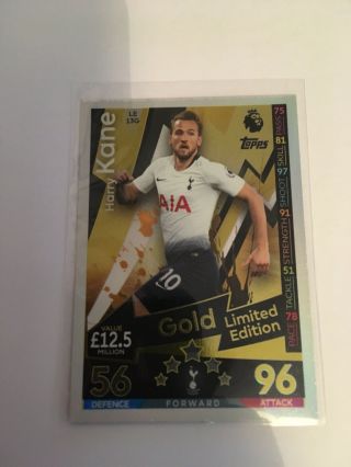 Match Attax Extra 2018 - 19 Harry Kane Gold Limited Edition