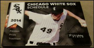 2014 Chicago White Sox Baseball Team Pocket Schedule Chris Miller Lite