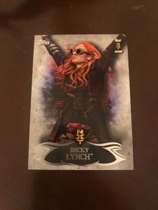 Becky Lynch 2015 Wwe Topps Undisputed Rc Nxt 1st Card Ebay 1/1
