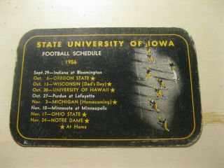 State University Of Iowa Football And Basketball Schedule 1956 - 1957