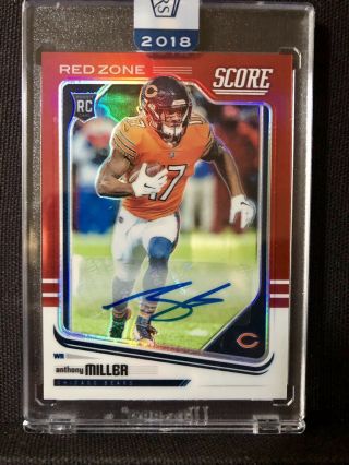 2018 Honors Anthony Miller Score Redzone /20 Autograph Chicago Bears