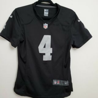 Oakland Raiders Derek Carr 4 Nike On Field Stitched Jersey Size Medium M Youth