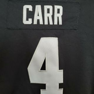 OAKLAND RAIDERS Derek Carr 4 Nike On Field Stitched Jersey Size Medium M YOUTH 5