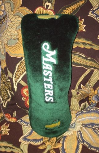 2003 The Masters 1w Driver Head Cover Augusta National Vintage Green Fury Style