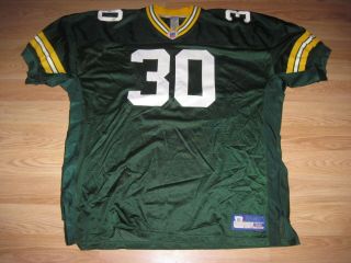 Vintage Reebok Nfl Green Bay Packers Ahmad Green Size 58 Football Game Jersey