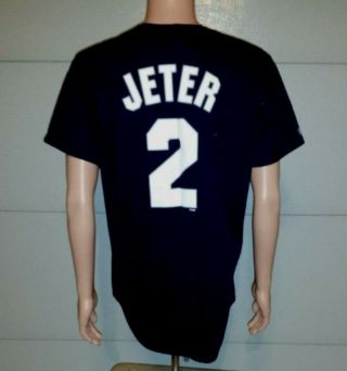 York Yankees,  Derek Jeter,  2,  Medium,  Majestic Baseball Jersey USA Made 2
