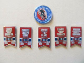 Scarce Montreal Canadiens Hockey Hall Of Fame Coaches Pins