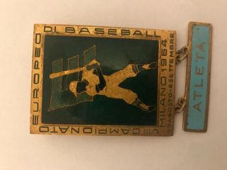 Great Baseball Pin Badge Participant European Championship 1964