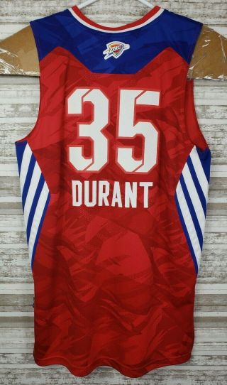 Kevin Durant 35 Adidas Nba West All Star Game Jersey 2013 Mens Medium,  2 Euc