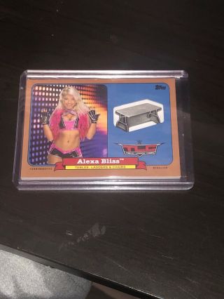 2018 Topps Wwe Heritage Alexa Bliss Tables Ladders & Chairs Medallion /99