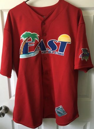 Florida State League Game Worn All Star Jersey East Signed 10 Size 46 Very Htf