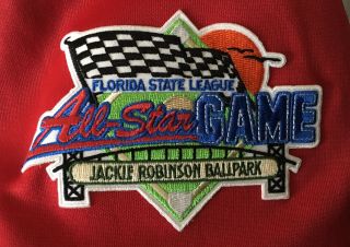 FLORIDA STATE LEAGUE GAME WORN ALL STAR JERSEY EAST SIGNED 10 SIZE 46 VERY HTF 4