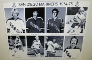1974 - 75 San Diego Mariners WHA photos 8x10 Lacroix Howell Rivers Wakely Ferguson 4